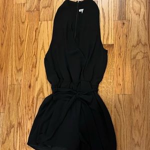 Naked zebra black romper